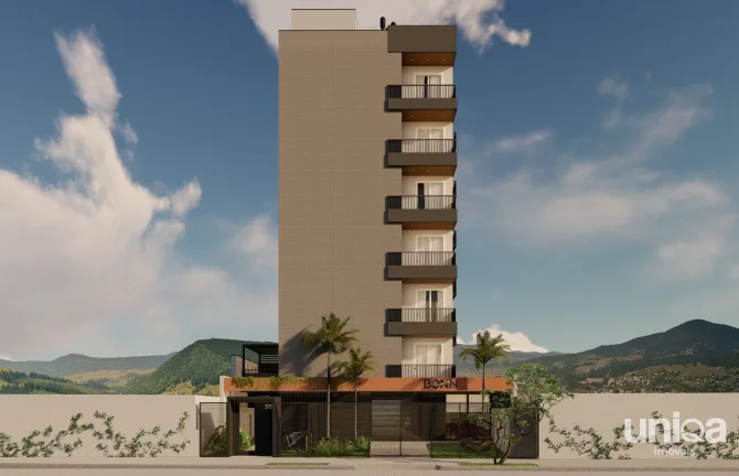 Imagem Apto 01 dormitório com sacada em construção camobi Ed BONN - Entrega março/26