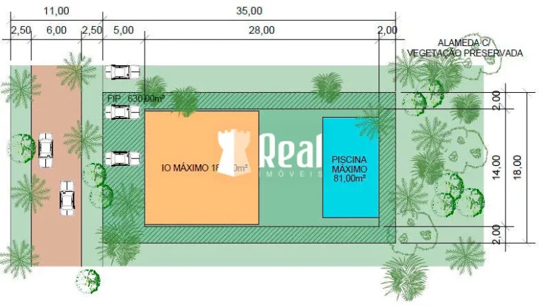 Imagem Lote Plano a 150m da Praia