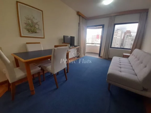 Foto do imóvel Flat disponível para locação no Travel Inn Conde Luciano em Santa Cecilia, com 42m², 1 dormitório e 1 vaga em Rua Doutor Gabriel dos Santos