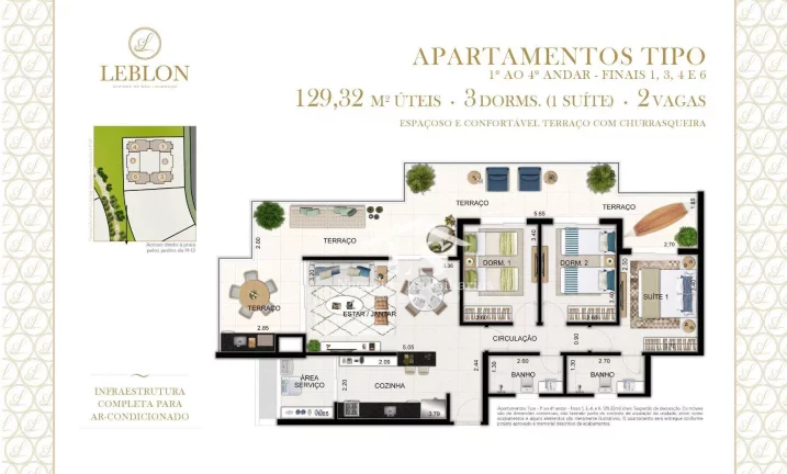 Imagem Cobertura Pé na Areia à venda com 4 Dormitórios 2 suítes 255 m² - Riviera de São Lourenço - Bertioga SP