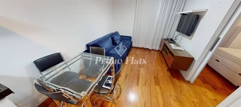 Imagem Flat disponível para locação no Ninety Hotel, com 33m², 1 dormitório e 1 vaga