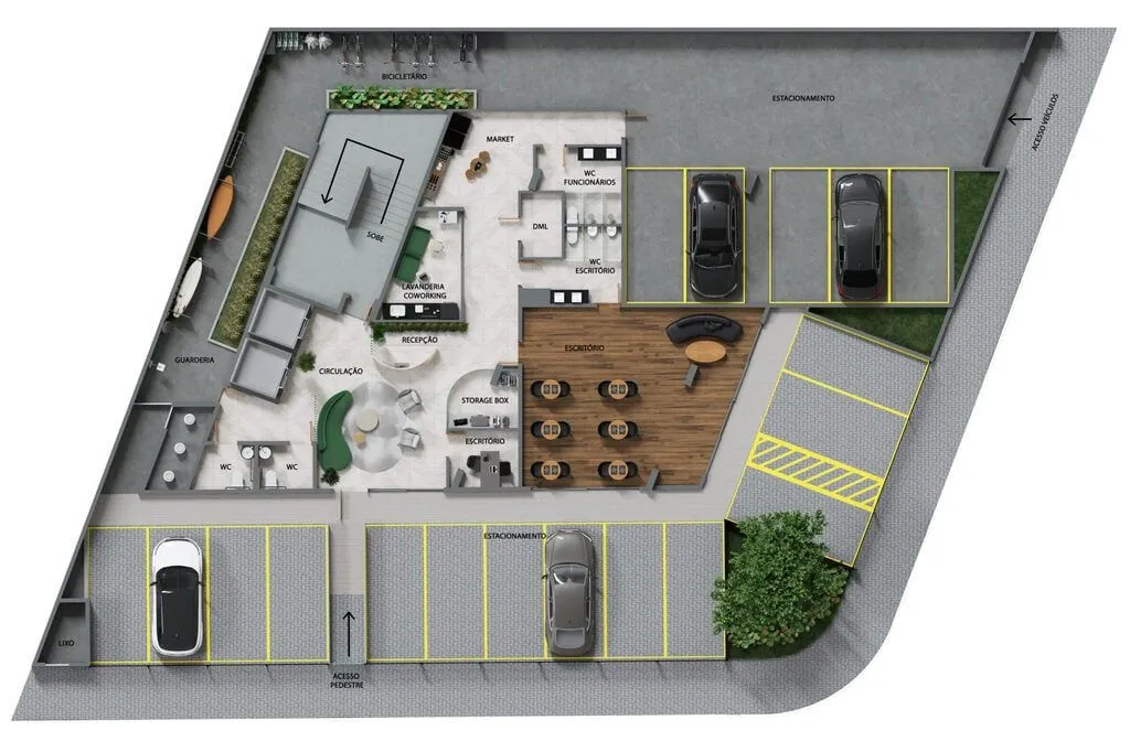Imagem Flat à venda no Sunrise, 23 m², 1 vaga, Ponta de Campina - Cabedelo