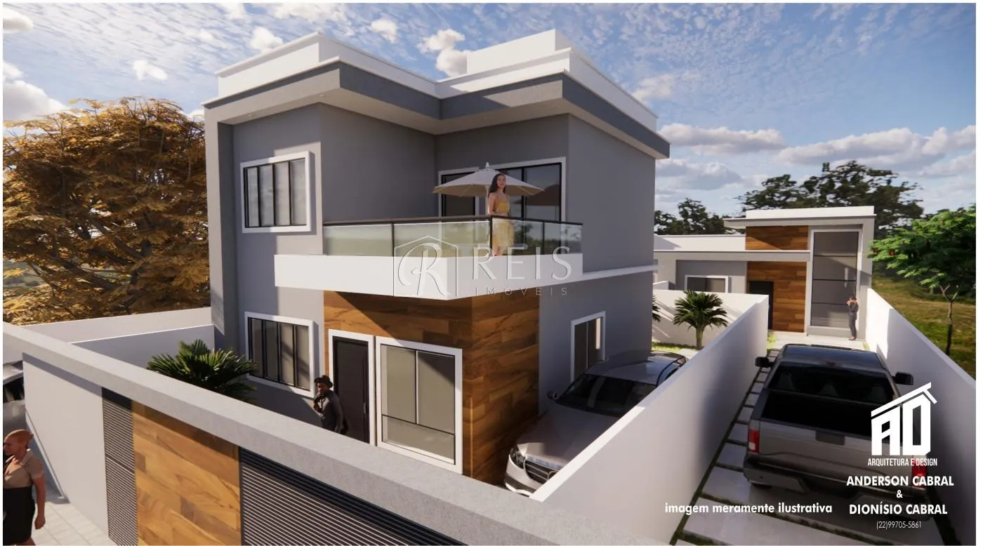 Imagem Casa para Venda em Rio das Ostras, Village Rio das Ostras, 3 dormitórios, 2 suítes, 3 banheiros, 1 vaga