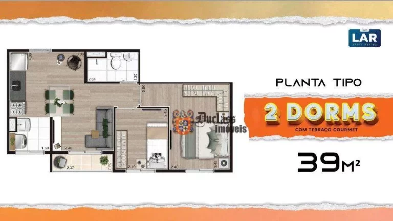 Imagem Apartamento com 2 dormitórios à venda, 39 m² por R$ 284.500,00 - Água Branca - São Paulo/SP