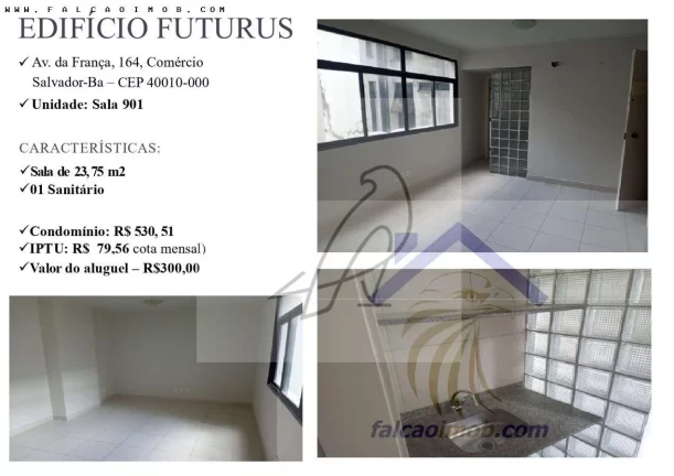 Imagem Sala Comercial para Locação em Salvador / BA no bairro Comércio