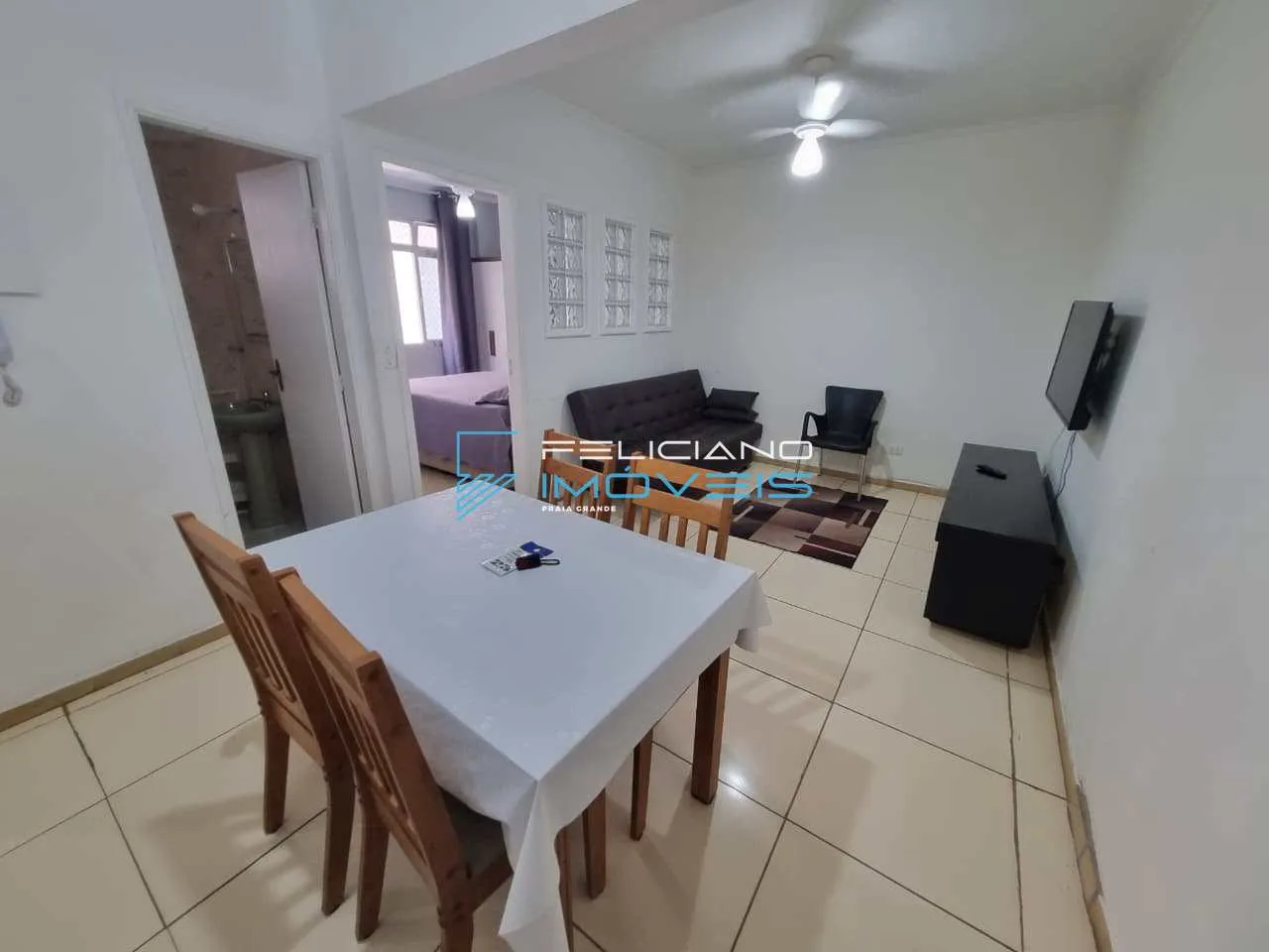 Imagem Apartamento com 1 quarto, Aviação, Praia Grande - R$ 296 mil, Cod: 7275