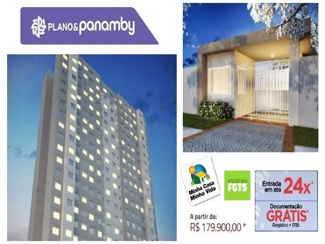 Imagem Apartamento de 2 quartos à venda no Panamby, São Paulo-SP Condomínio Plano Panamby 41m² Aproveite!