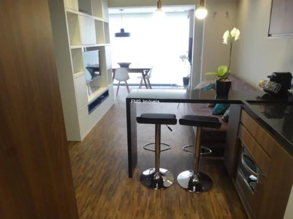 Foto do imóvel Apartamento à venda ou locação na Bela Vista: 1 quarto, 1 sala, 1 banheiro, 1 vaga de garagem e 42 m².