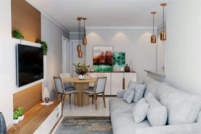 Imagem Apartamento com 2 dormitórios à venda, 72 m² por R$ 575.000,00 - Caiçara - Praia Grande/SP