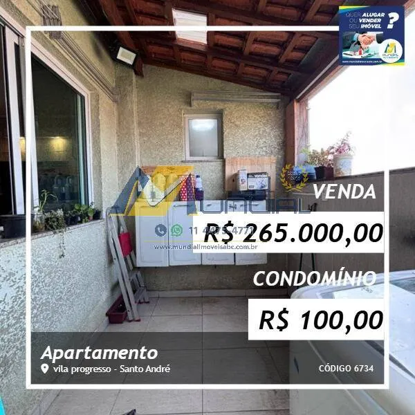 Foto do imóvel Apartamento Sem Condomínio à Venda na Vila Progresso