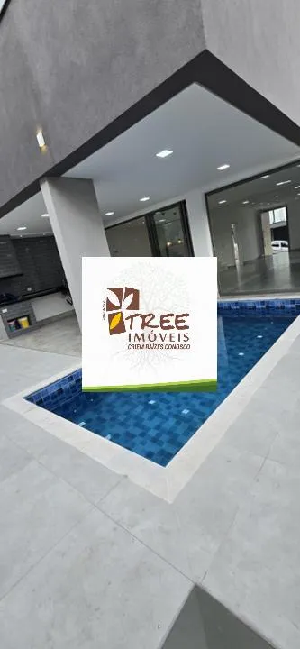 Imagem VENDA DE SOBRADO NOVO NO CONDOMÍNIO REAL PARK, EM ARUJÁ/SP, 300m² com 4 suítes amplas, suíte máster com hidro, área gourmet e piscina. CONSULTE-NOS.