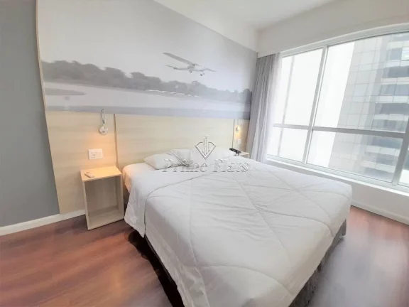 Imagem Flat disponível para venda no Wyndham Garden Convention Nortel, com 32m², 1 dormitório e 1 vaga