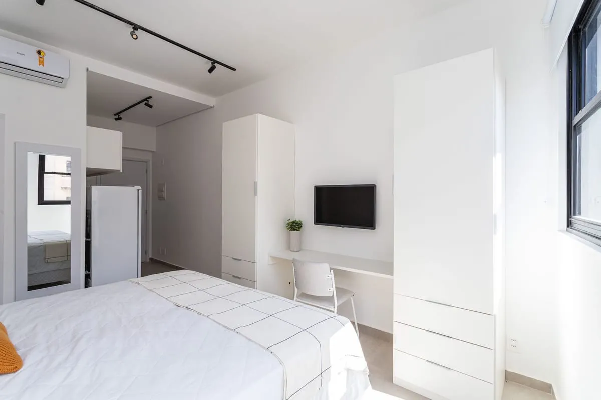 Imagem Apartamento com 1 Quarto para alugar, 25m² - Centro