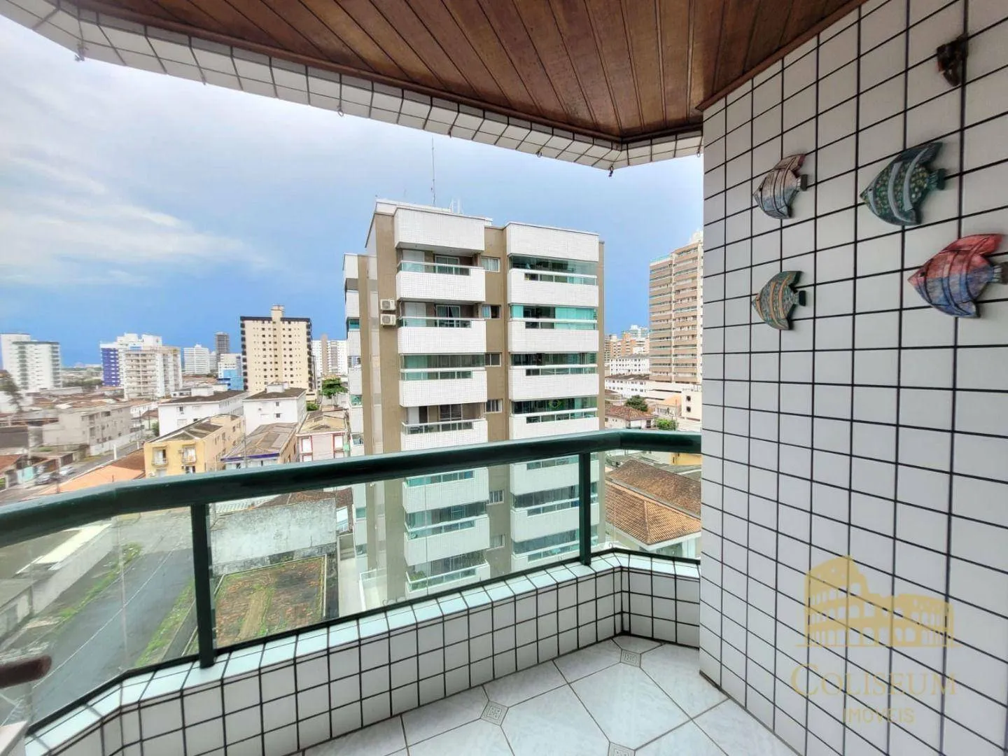Imagem Apartamento com 2 dormitórios para alugar, 75 m² por R$ 3.500,00/mês - Vila Guilhermina - Praia Grande/SP