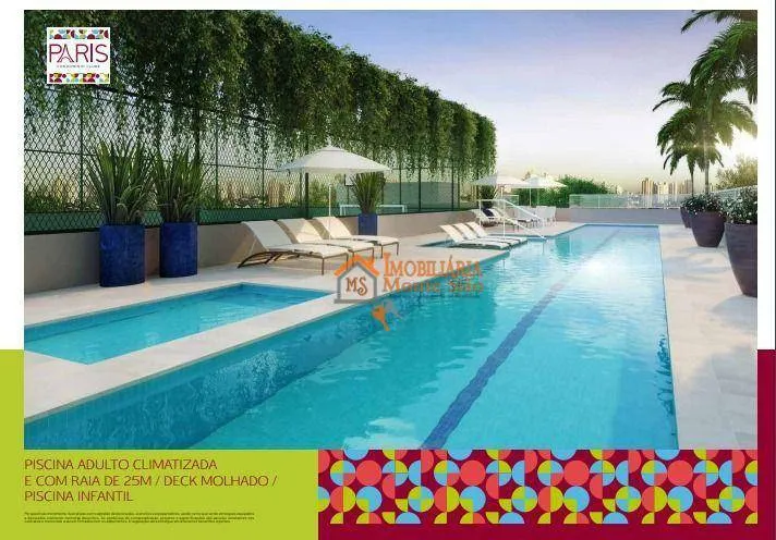 Imagem Apartamento com 3 dormitórios à venda, 68 m² por R$ 636.638,19 - Vila Rosália - Guarulhos/SP