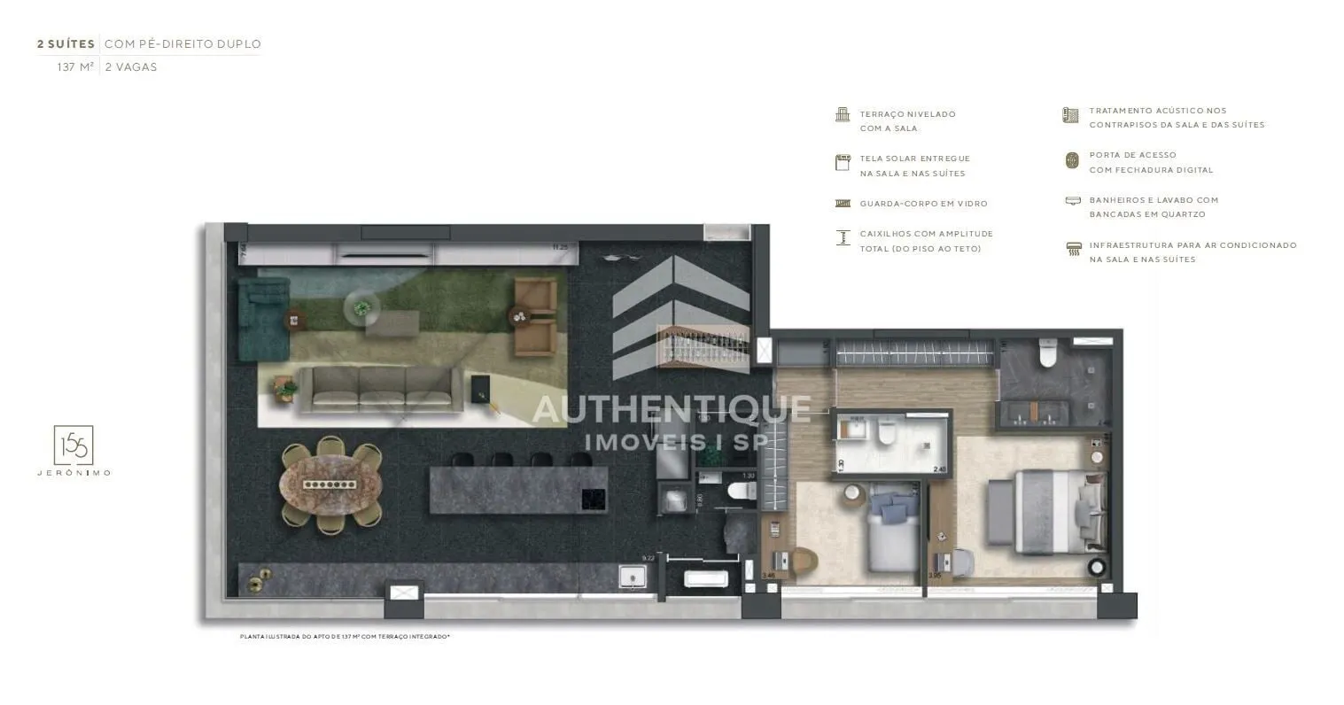 Imagem 155 JERONIMO ITAIM BIBI - Apartamento à venda no bairro Itaim Bibi - São Paulo/SP, Zona Sul