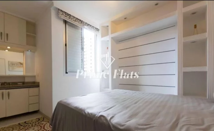 Imagem Flat disponível para venda no Condomínio Twin Towers Ibirapuera em Moema, com 74m², 2 dormitórios e 1 vaga