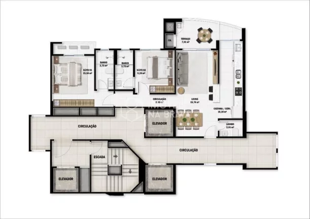 Imagem APARTAMENTO 3 QUARTOS 2 VAGAS - A VENDA - FAZENDA - ITAJAI/SC