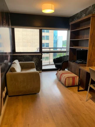 Imagem Apartamento para locação no Itaim Bibi, 1 quarto, 1 vaga de garagem.