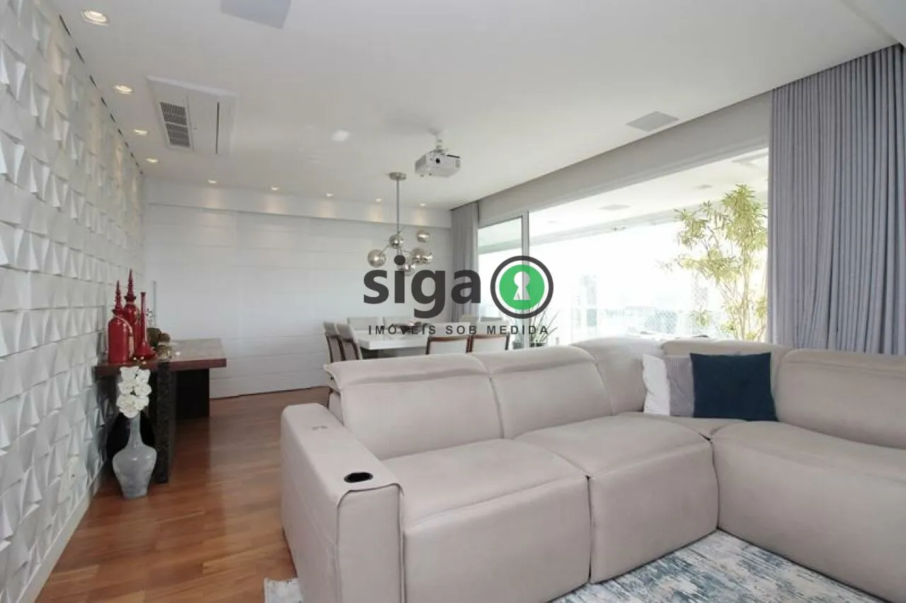 Foto do imóvel Apartamento à venda no Brooklin | 167m² | Andar alto | 3 suítes | Varanda gourmet | Alto padrão