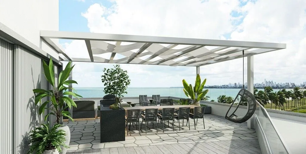 Imagem Flat beira-mar em Intermares com vista para o mar, rooftop e alta rentabilidade. Ideal para morar ou investir em Airbnb.