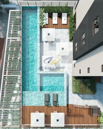 Imagem Vendo apartamentos com vista mar, de 83 m2, varanda, sala p/ 2 ambientes, 3 quartos com 2 suítes e 2 vagas