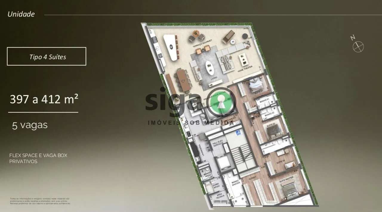 Imagem Apartamento para venda na Vila Nova Conceição 04 suítes, São Paulo - SP