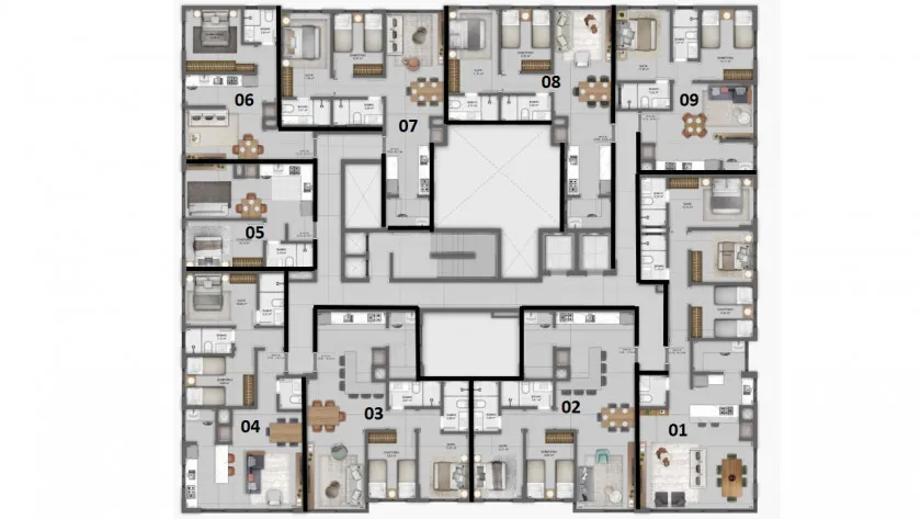Imagem Apartamento Mobiliado e decorado 02 dormitórios para venda no bairro Navegantes em Capão da Canoa