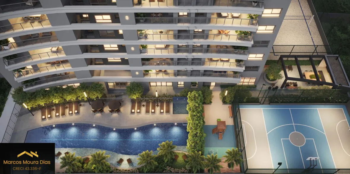 Imagem Apartamento no Jardim Das Perdizes com 2 quartos, sendo 2 suítes, 97m² e 1 Vaga. Edifício com Lazer completo