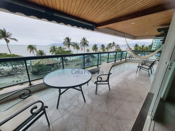 Imagem Excelente apartamento 3 dormitórios com linda vista frente mar da Martim de Sá - Caraguatatuba/SP