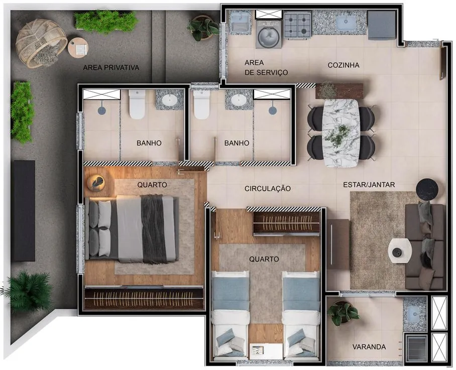 Imagem Apartamento com 2 dormitórios à venda, 62 m² por R$ 720.990,00 - Vila Augusta - Guarulhos/SP