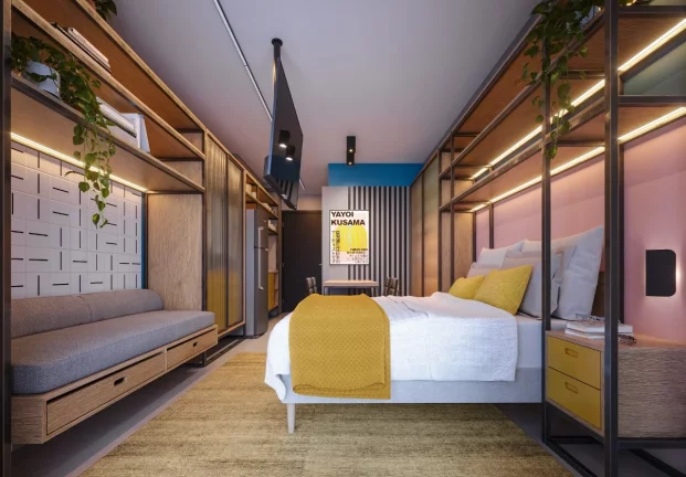 Imagem NURBAN LIBERDADE - VITA URBANA - Studios de 24m² com sacada, a 10 minutos a pé do Metrô São Joaquim!