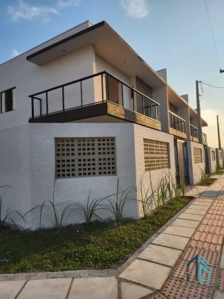 Imagem Sobrado novo 03 quartos c/suíte, arquitetura moderna, 2 quadras MAR, Nereidas em Guaratuba PR