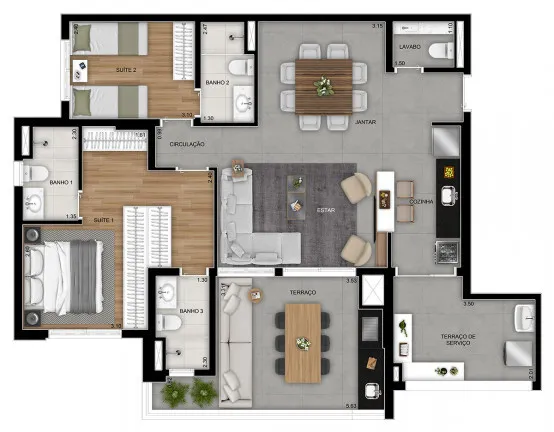 Imagem Apartamento com 3 Quartos à Venda, 106 m² em Tatuapé - São Paulo