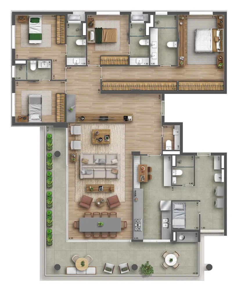 Imagem Apartamento com 4 quartos a venda em Perdizes São Paulo SP, apartment in São Paulo Brazil, apartamento 4 suítes em Perdizes São Paulo SP sp, for sale
