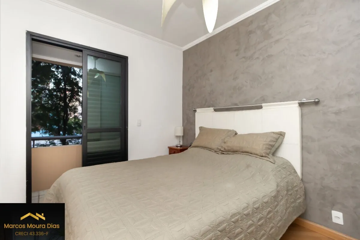 Imagem apartamento de 120m² com 3 dormitórios, sendo 1 suíte, sala para dois ambientes e 2 vagas. Edifício com Lazer e Portaria 24 hs