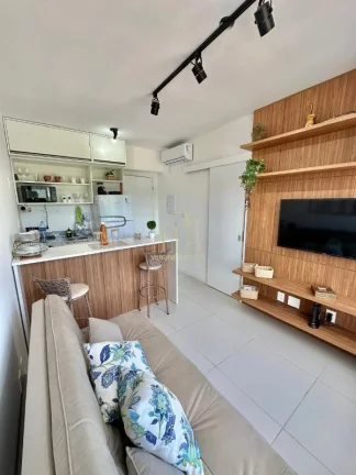 Imagem Excelente apartamento decorado de alto padrão quarto e sala a venda na Barra