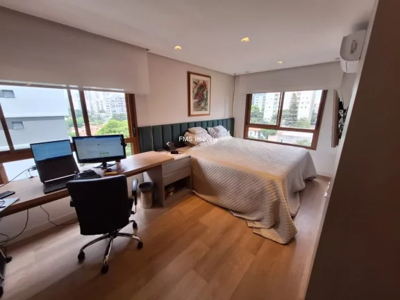 Imagem Apartamento de Luxo no Brooklin Paulista: 3 Quartos, 2 Suítes, 3 Salas e 2 Vagas de Garagem - São Paulo-SP - 110m²