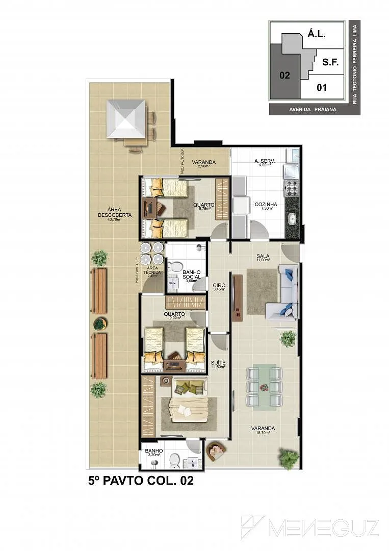 Imagem Porto Belo - Empreendimento de alto padrão, com apartamentos a venda de 2 e 3 quartos na Praia do Morro.