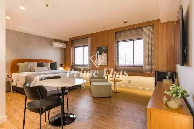 Imagem Flat disponível para locação no The World Executive Flat na Vila Olímpia, com 30m², 1 dormitório e 1 vaga