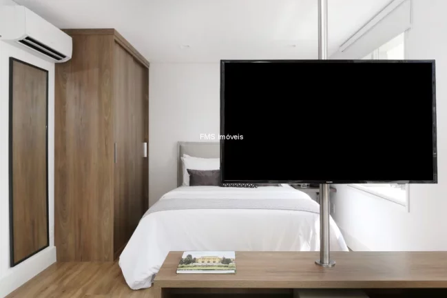 Imagem Apartamento para locação na Cidade Monções: 1 quarto, 1 sala, 2 banheiros, 1 vaga de garagem e 63m²!