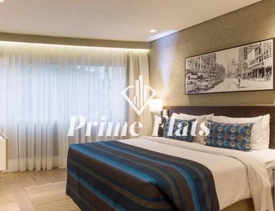 Foto do imóvel Flat disponível para venda no Hotel Transamérica Berrini, com 34m², 1 dormitório e 1 vaga de garagem em Rua Quintana