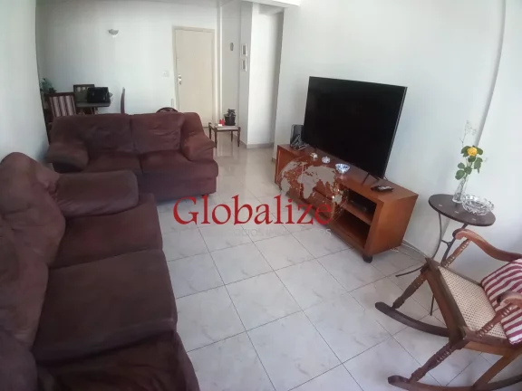Foto do imóvel Apartamento a venda com 3 quartos, dependência, vista lateral para o mar no bairro Pompéia em Santos por R$850.000,00