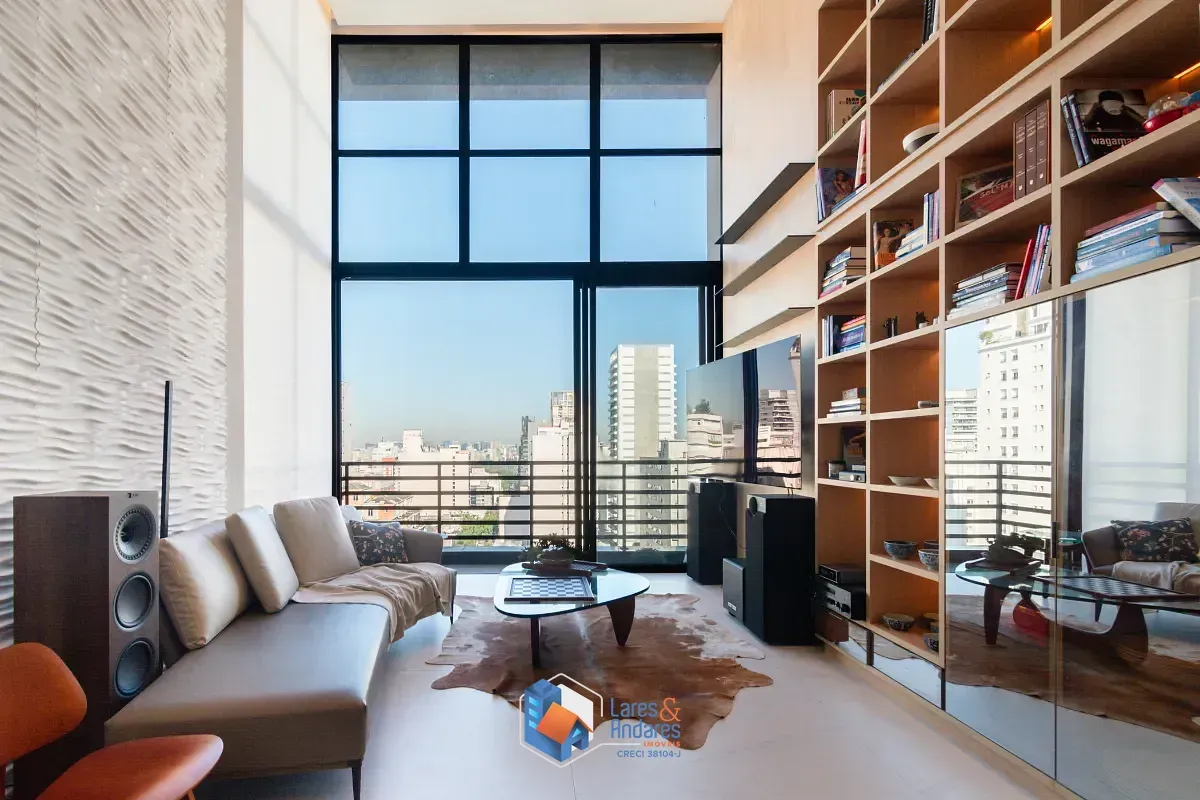 Foto do imóvel Duplex para venda em Jardim Paulista com 2 quartos, sendo 2 suítes, 108m² em Rua Augusta