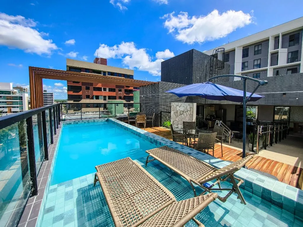Imagem Flat mobiliado de 21 m² em Intermares, com piscina, churrasqueira, vaga e segurança 24h, a 5 min da região do Jacaré.