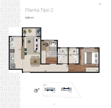 Imagem Encantador apartamento à venda no Debran Residence, Uberaba