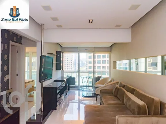 Foto do imóvel Apartamento à Venda No Brooklin Com 2 Dormitórios e 2 Vagas - Mobiliado em RUA FLÓRIDA