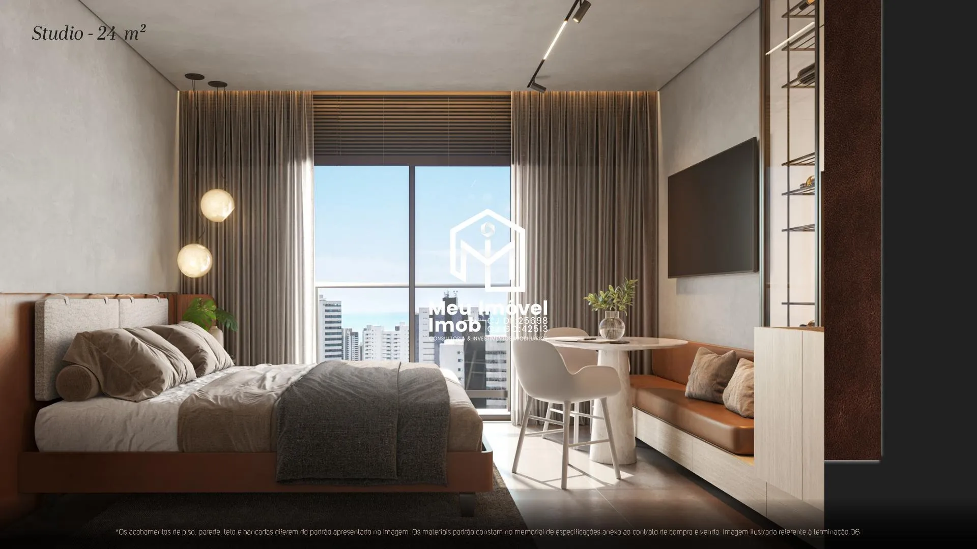 Imagem Compre Studios no Concept em Miramar planta - João Pessoa