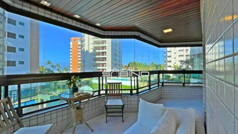 Imagem Apartamento Pé na Areia à venda, com 3 dormitórios 2 suítes 107m² - Riviera de São Lourenço, Bertioga SP