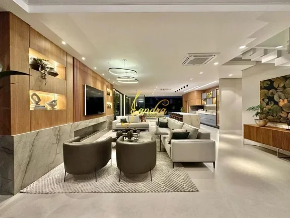 Imagem Sobrado contemporâneo no condomínio Sense mobiliado e decorado
